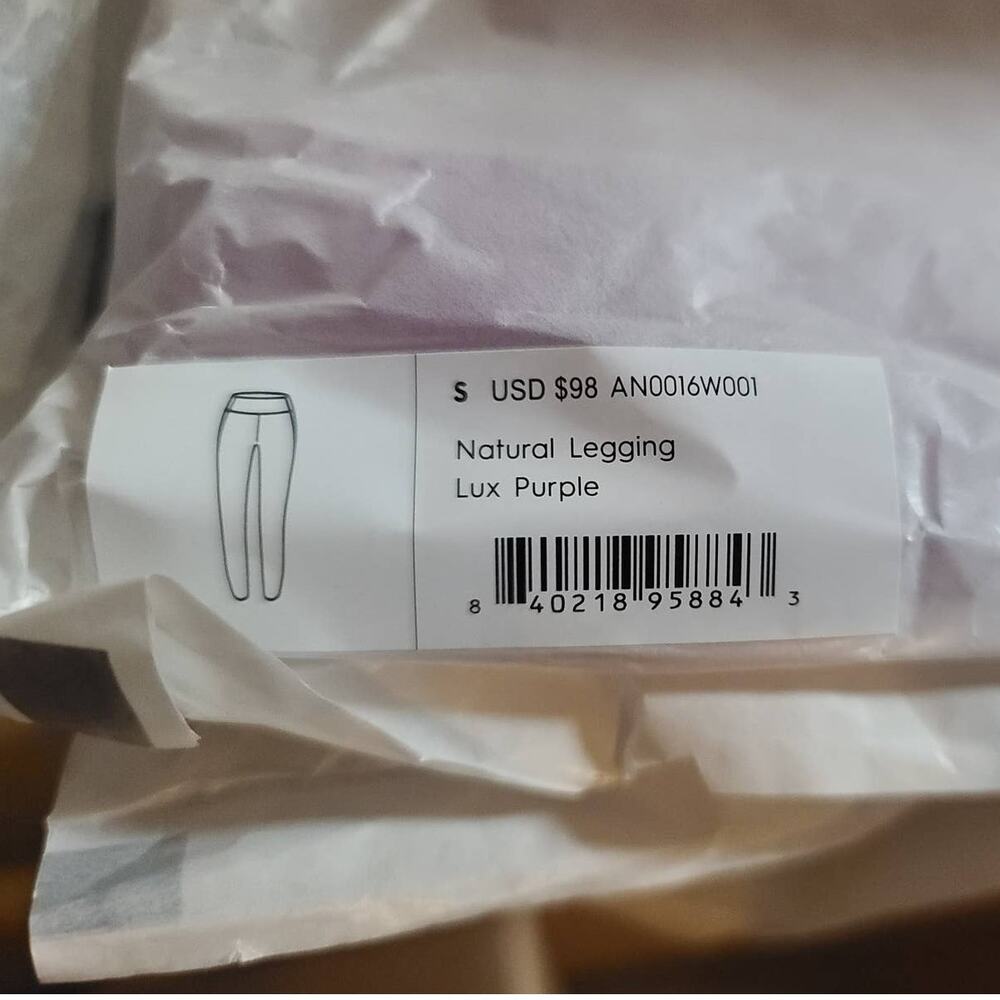 NWT allbirds Natural Leggings - SMALL - lux purple - SMALL - Picture 4 of 4